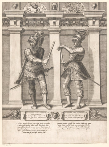 Double portrait of Luitardus and Guntramus of Habsburg, Gaspare Oselli, 1569 Canvas Print