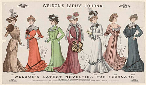 Weldon's Ladies'Journal, february 1902, No. 179, anonymous, 1902 Canvas Print