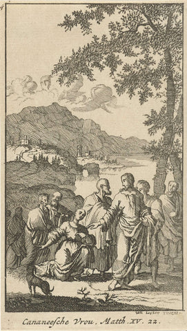 Christ and the Canaanite Woman, anonymous, 1720 Canvas Print