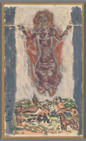 Design for binding of: Karl Baarslag, S.O.S., [1936-1937], Leo Gestel, 1934 - 1937 Canvas Print