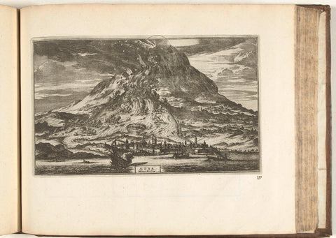 Mount Etna Volcano, 1726, anonymous, 1726 Canvas Print