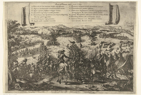 Capture of Rheinberg, 1590, Jacques Courtois (attributed to), 1645 - 1647 Canvas Print