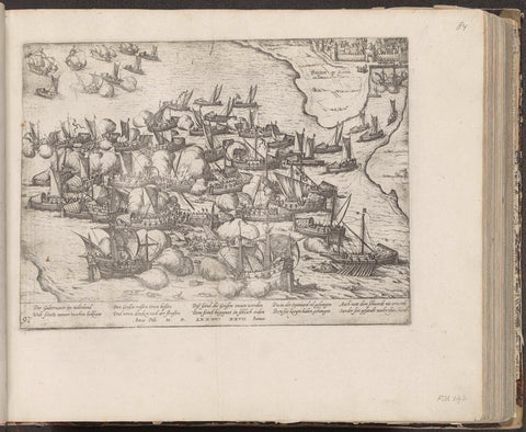 Battle of Bergen op Zoom, 1574, Frans Hogenberg, 1574 - c. 1578 Canvas Print