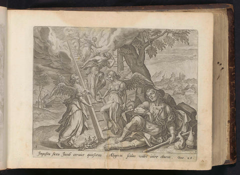 Jakobs ladder, anonymous, Maerten de Vos, 1646 Canvas Print