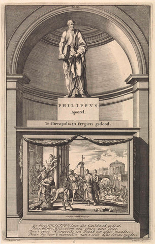 Apostel Filippus, Jan Luyken, 1698 Canvas Print