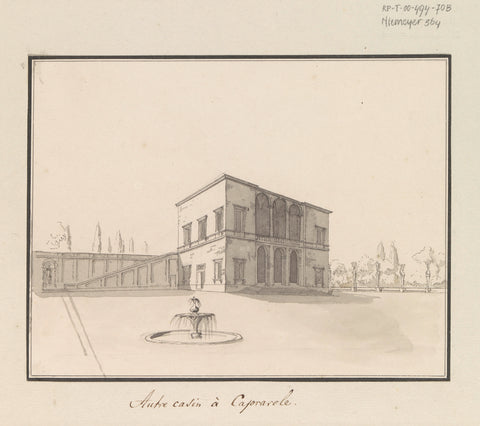 Building in the garden of Caprarola, anonymous, 1778 Canvas Print