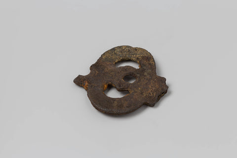 Fragment wall hook from the wreck of the East Indiesman Hollandia, anonymous, 1700 - in or before 1743 Canvas Print