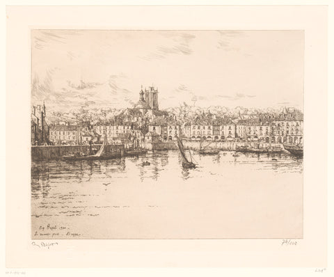 Port for Dieppe, Eugène Bejot, 1930 Canvas Print