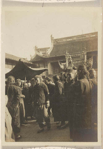 Market square in China town, Geldolph Adriaan Kessler, after 1908 Canvas Print