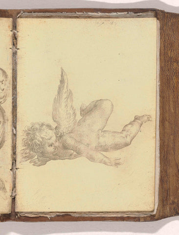 winged Putto, anonymous, 1587 Canvas Print