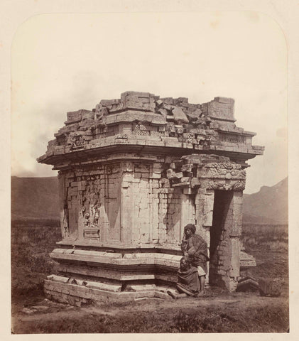 Candi Srikandi on the Dieng Plateau, Isidore Kinsbergen, 1864 Canvas Print