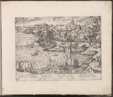 Battle of Oosterweel, 1567, Frans Hogenberg, 1568 - c. 1572 Canvas Print