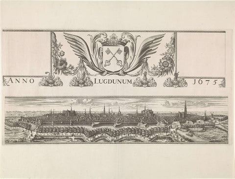 De Kleine Hagen, consisting of three parts, Christiaan Hagen, 1675 Canvas Print