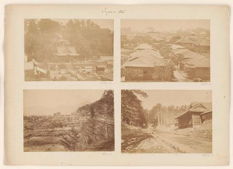 View of a village in Japan, anonymous, 1885 Canvas Print