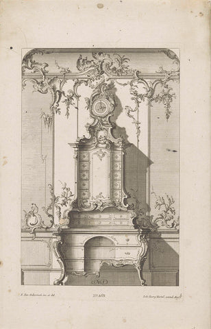 Writing desk, unknown, 1731 - 1775 Canvas Print