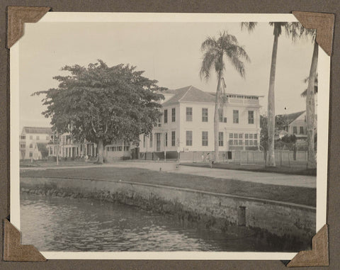 Waterfront in Paramaribo, anonymous, 1925 - 1927 Canvas Print