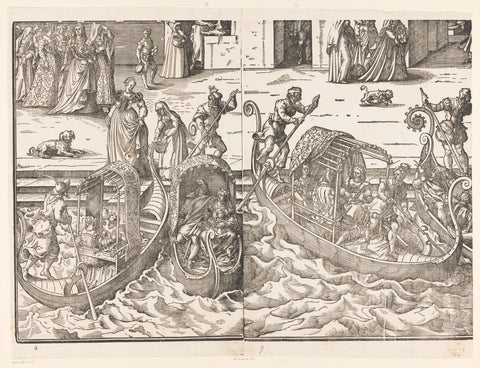 Festa della Sensa (thirteenth part), Jost Amman, 1679 Canvas Print