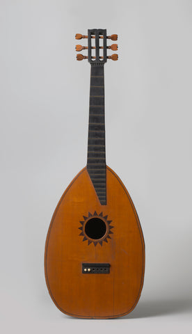 Lute-guitar, Giuseppe Carlo Fratelli Fiscer, 1780 Canvas Print