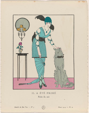 Gazette du Bon Ton. Art – Fashions & Frivolities: Artists, Francisco Javier Gosé, 1914 Canvas Print