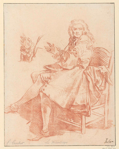 Study for Alceste, François Boucher, 1713 - 1734 Canvas Print