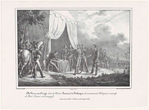 Surrender of Leuven, 1831, Johannes Steyn, 1831 Canvas Print