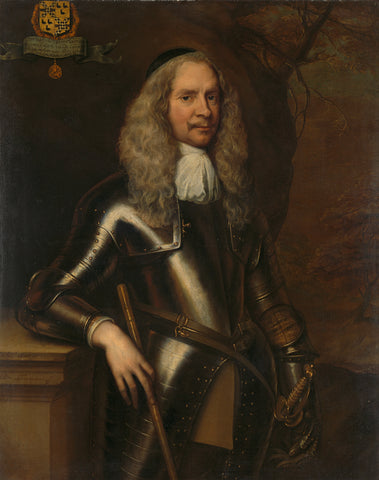 Cornelis van Aerssen (1600-62), Lord of Sommelsdijk, Colonel of Cavalry, Adriaen Hanneman, 1658 Canvas Print