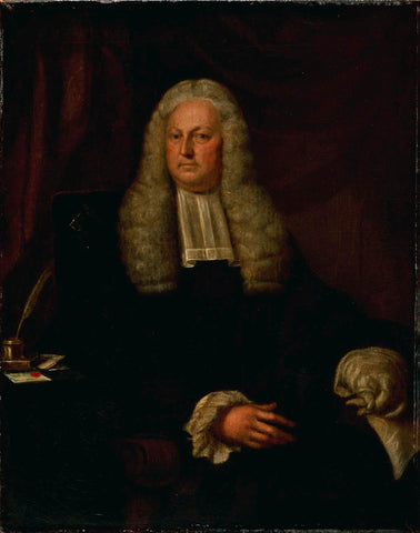 Portrait of Harmen Hendrik van de Poll, Burgomaster of Amsterdam, Hendrik Pothoven, 1749 Canvas Print