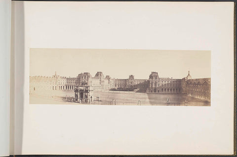 Panorama of the New Louvre: Tuileries, cour Napoléon and Carousel, Édouard Denis Baldus, c. 1857 Canvas Print