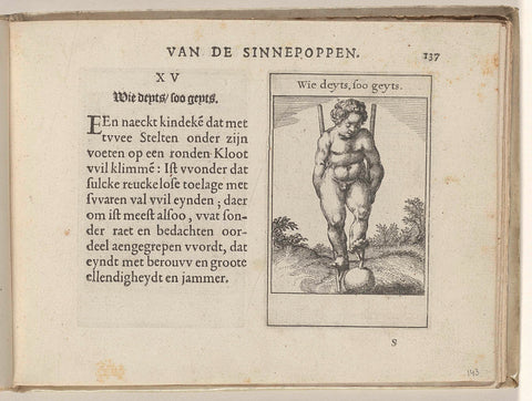 XV Wie deyts, soo geyts, Roemer Visscher, 1614 Canvas Print