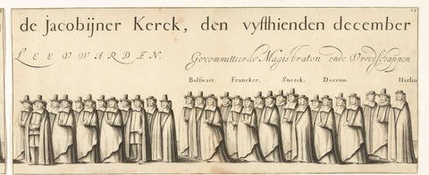 Funeral procession of William Frederick, Count of Nassau-Dietz (sheet 22), 1665, Michel Noé, 1666 Canvas Print