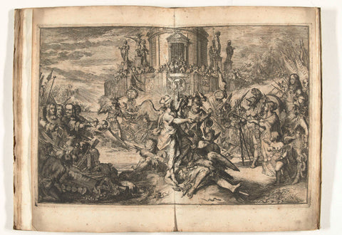 Victories with the Coming of William III, Romeyn de Hooghe, 1674 Canvas Print