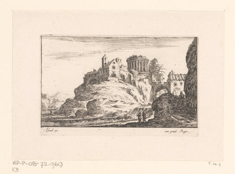 View of the Temple of the Sibille, Israel Silvestre, 1643 Canvas Print