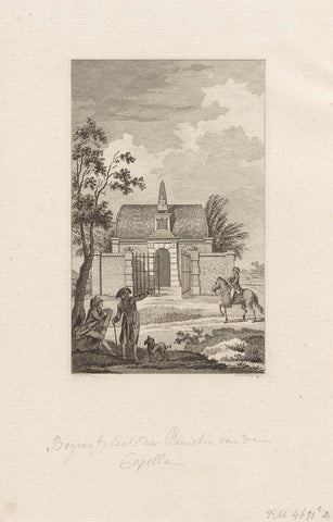 Cemetery of the Van der Capellen family, 1785, Reinier Vinkeles (I), 1797 Canvas Print