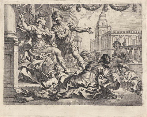 Rhetoric, Cornelis Schut (I), 1618 - 1655 Canvas Print