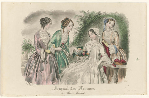 Journal des Femmes, ca. 1850 : 4, Rue Favart, Anaïs Colin-Toudouze, c. 1850 Canvas Print