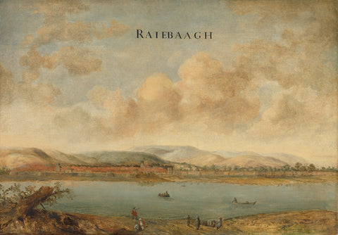 View of the City of Raiebaagh in Visiapoer, India, Johannes Vinckboons (attributed to), c. 1662 - c. 1663 Canvas Print