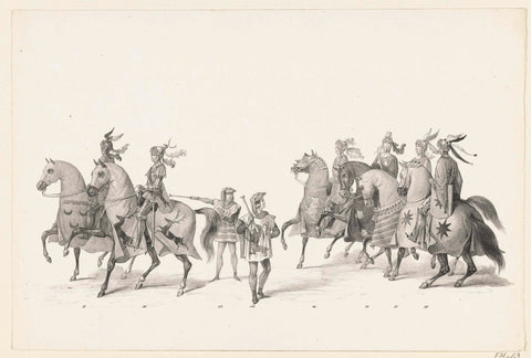 Parade nos 55-59, anonymous, 1840 Canvas Print