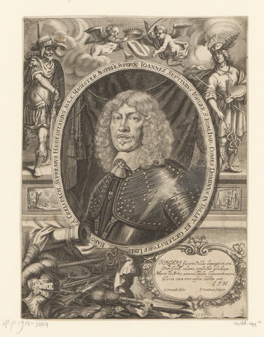 Portret van Johann Septimius Jörger von Tollet, Jakob von Sandrart, 1662 Canvas Print