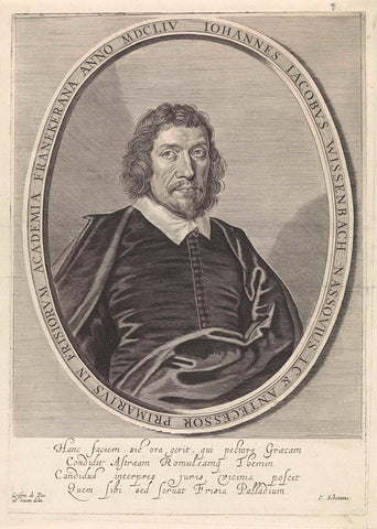 Portret van Johannes Jacobus Wissenbach, Crispijn van de Passe (II), 1654 Canvas Print