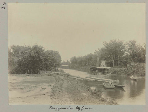 Baggermolen bij Saron, Hendrik Doijer (attributed to), 1906 - 1913 Canvas Print