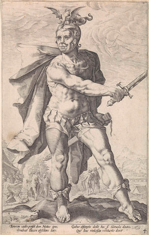 Mucius Scaevola, anonymous, 1645 - 1706 Canvas Print