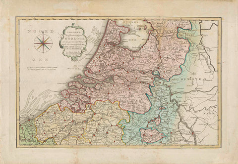 Map of the war stone in the Austrian Netherlands, 1794, Cornelis van Baarsel, 1794 Canvas Print