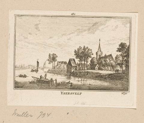 Gezicht op Jaarsveld, 1630, Abraham Rademaker, 1725 - 1803 Canvas Print