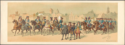 Utrecht masquerade from 1886 (sixth plate), Anthony Grolman, 1886 Canvas Print