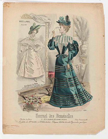 Journal des Demoiselles 1896, nr. 4956 : Toilettes de Mme Galard (...), P. Deferneville, 1896 Canvas Print