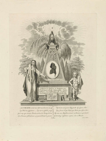 Memorial to Joost Izaak Cremer, Noach van der Meer (II), 1807 Canvas Print