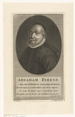 Portrait of Abraham Dirks Bierens, Andries van Buysen jr., c. 1743 - before c. 1750 Canvas Print