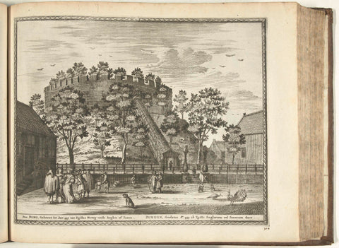 View of leiden Castle, 1726, anonymous, 1726 Canvas Print