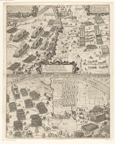 Mislukte poging door Albrecht om Grave te ontzetten, 1602, Pieter Bast, 1602 Canvas Print