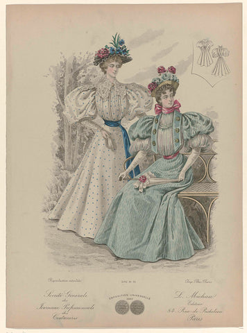 Société Générale des Tournaux Profesionnels des Couturières, Exposition Universelle, 1889, No. 1502 16 95, Monogrammist JC (19th eeuw), 1895 Canvas Print